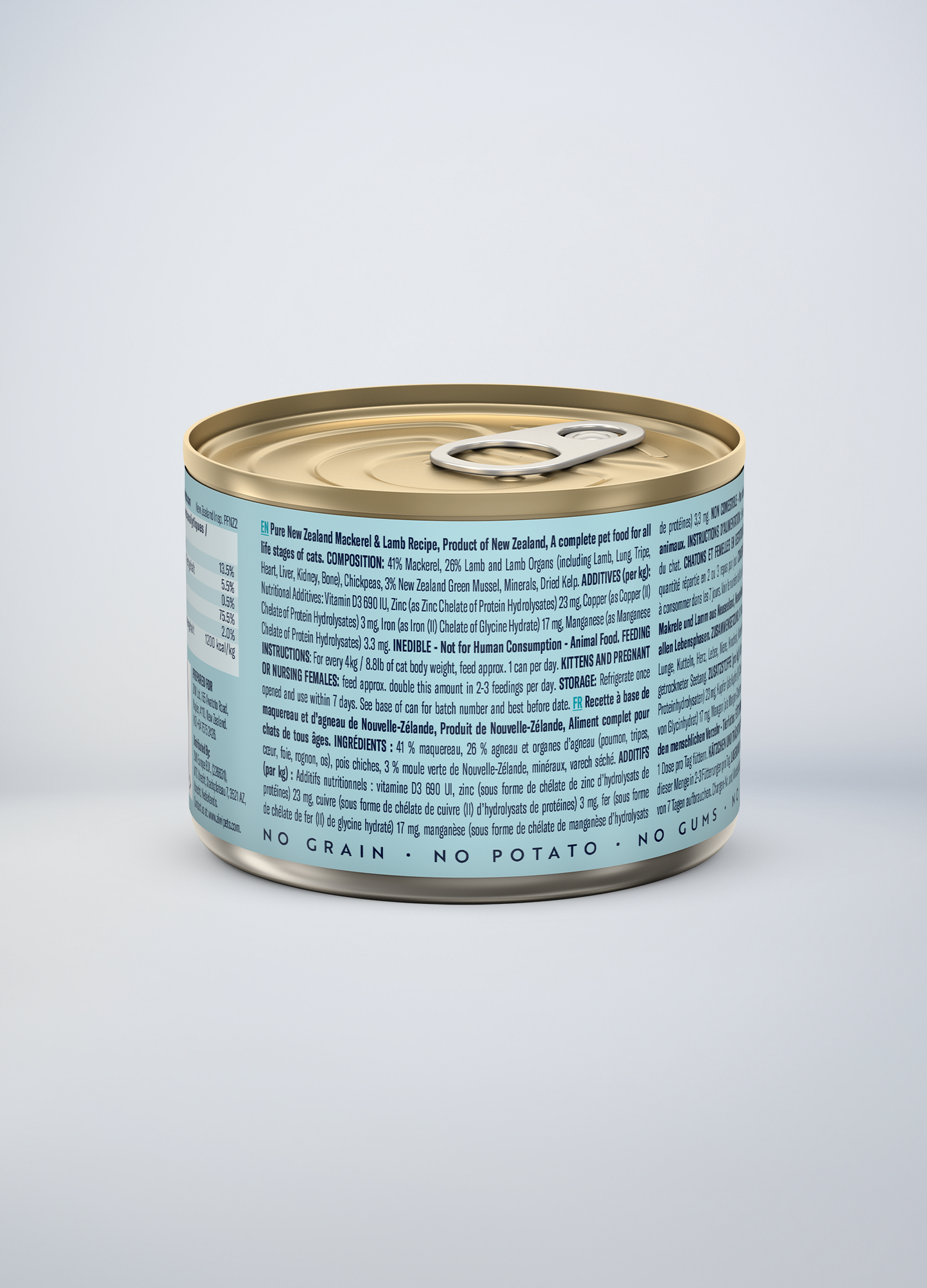 Original Canned Wet Mackerel & Lamb Recipe for cats