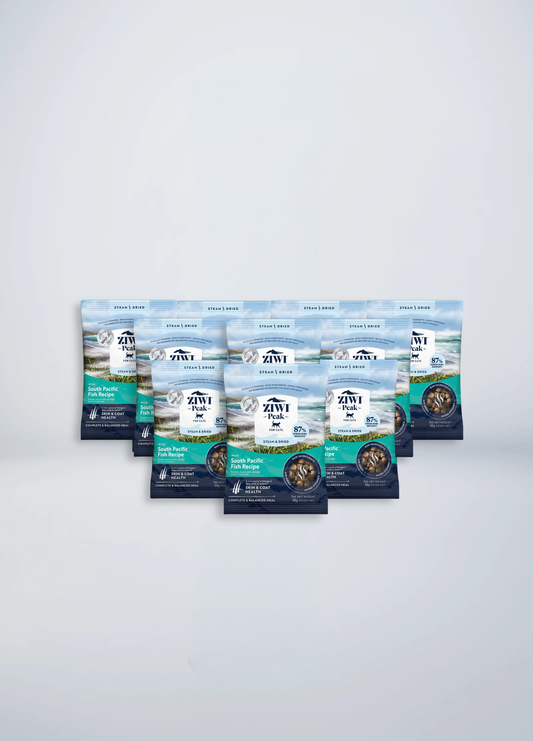 Steam & Dried Wild South Pacific Fish Sample for cats 10 x 30g | Steam & Dried