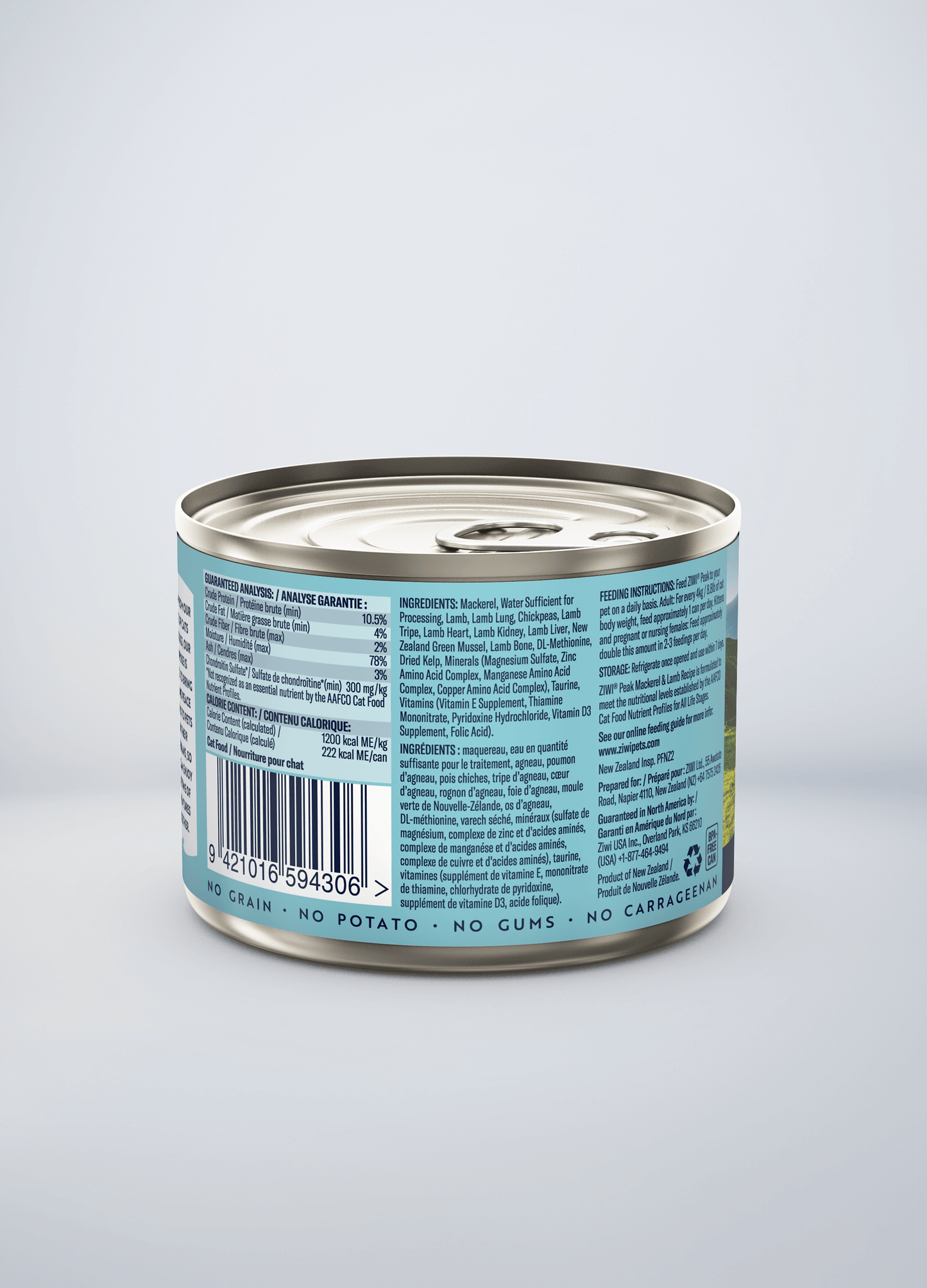 Original Canned Wet Mackerel & Lamb Recipe for cats