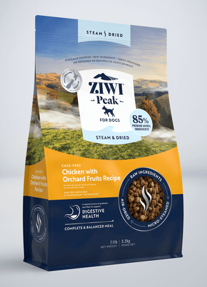 Steam & Dried Cage-free Chicken with Orchard Fruits Recipe for dogs