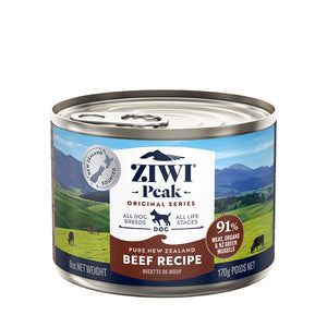 ZIWI Peak Wet Beef Cans For Dogs