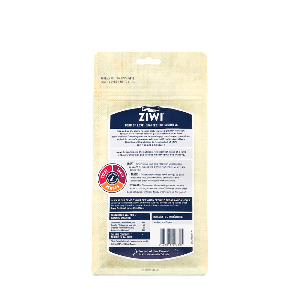 
                  
                    Ziwi Lamb Green Tripe Dog Treat
                  
                