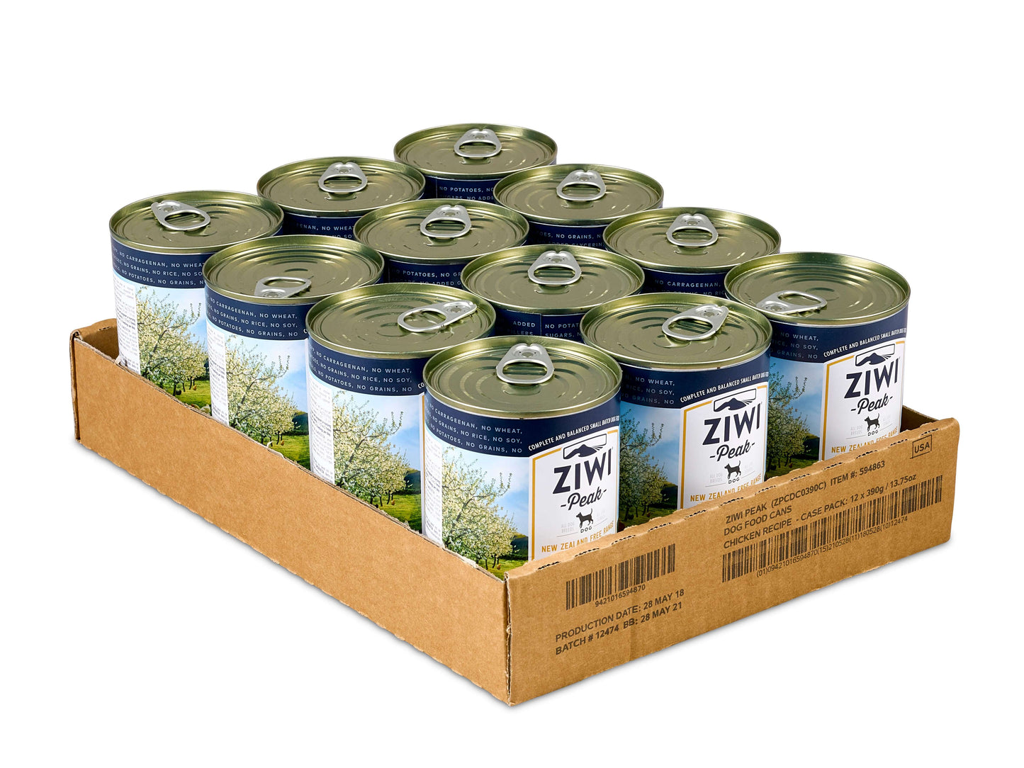 
                  
                    Ziwi Peak Wet Free-Range Chicken Cans For Dogs 12 cans
                  
                